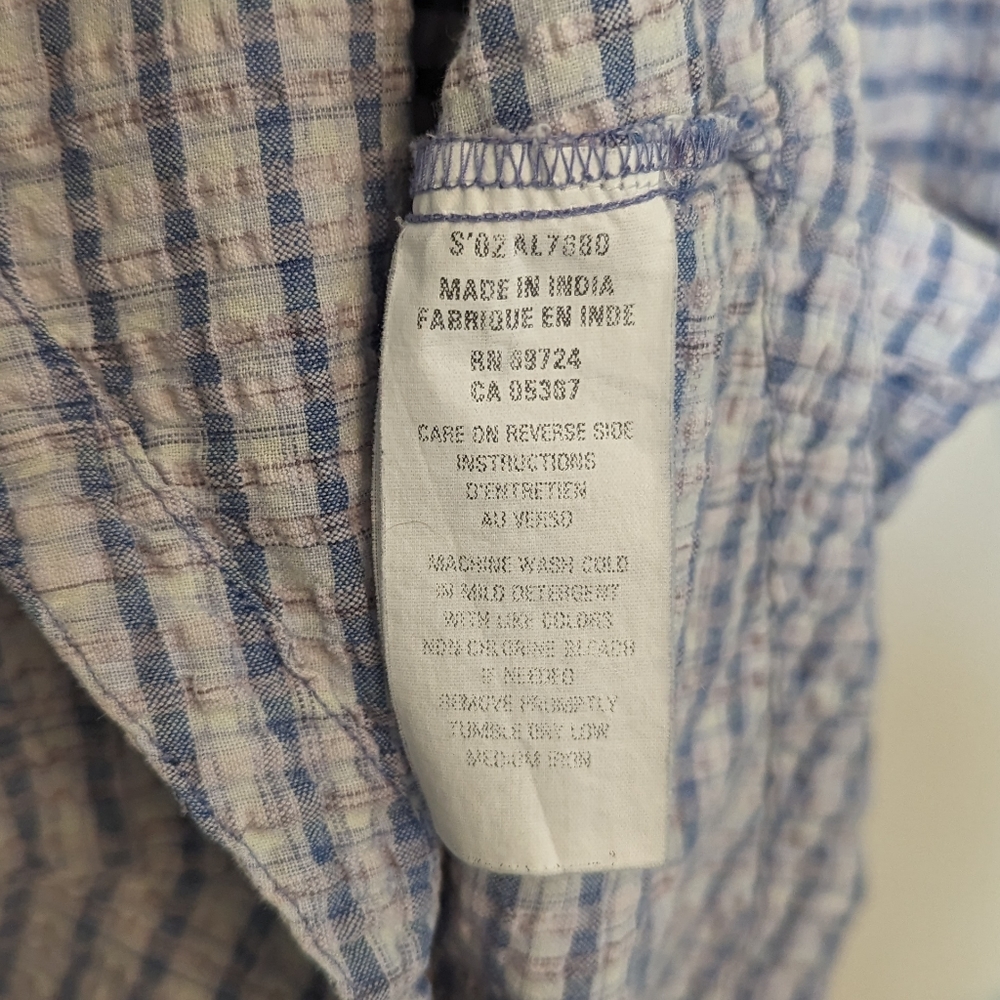 Columbia | S | Button Front Lavender + Blue Button Front Top - Picture 8 of 9